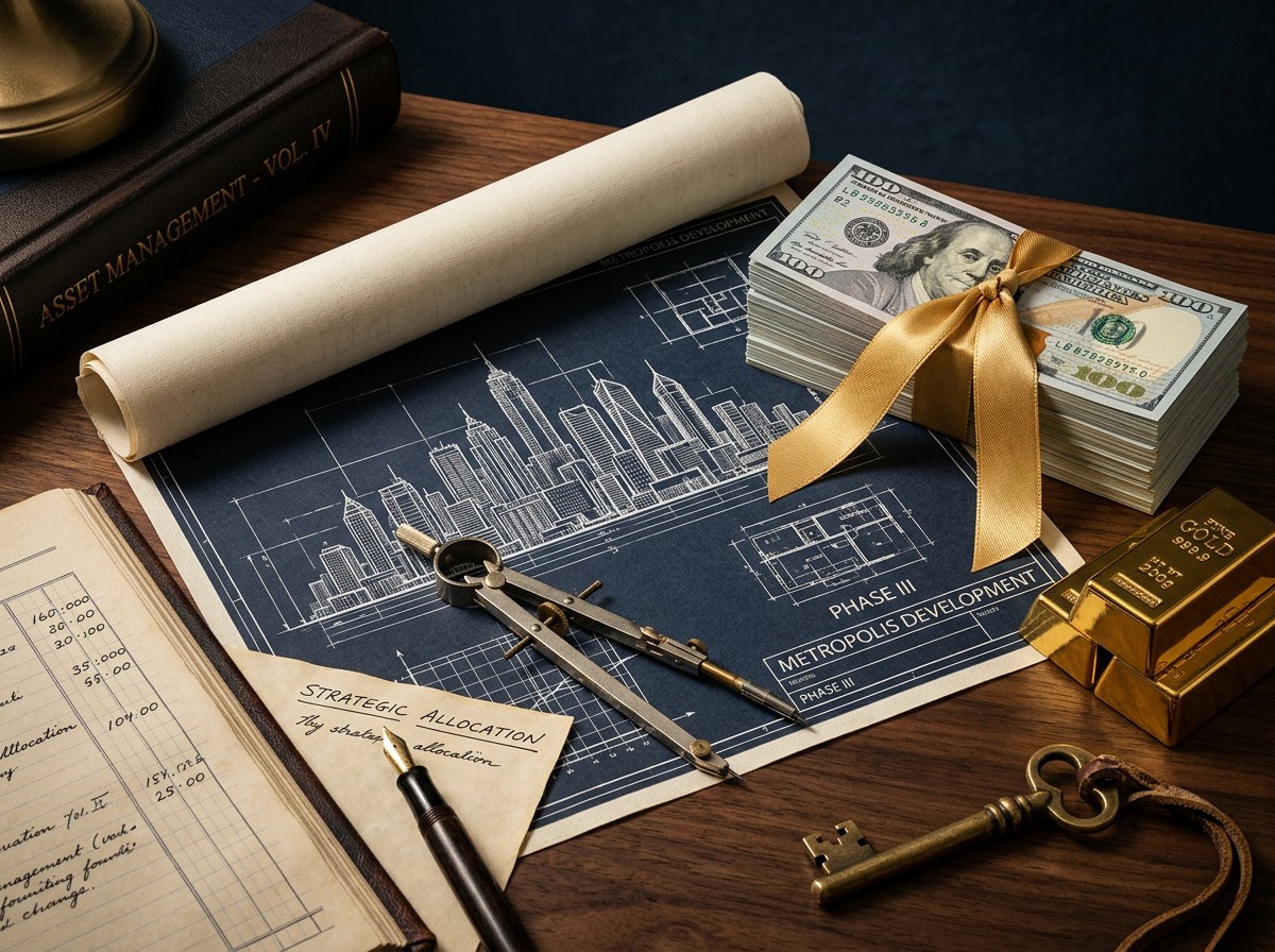 Blueprints, capital, and gold — the architecture of wealth